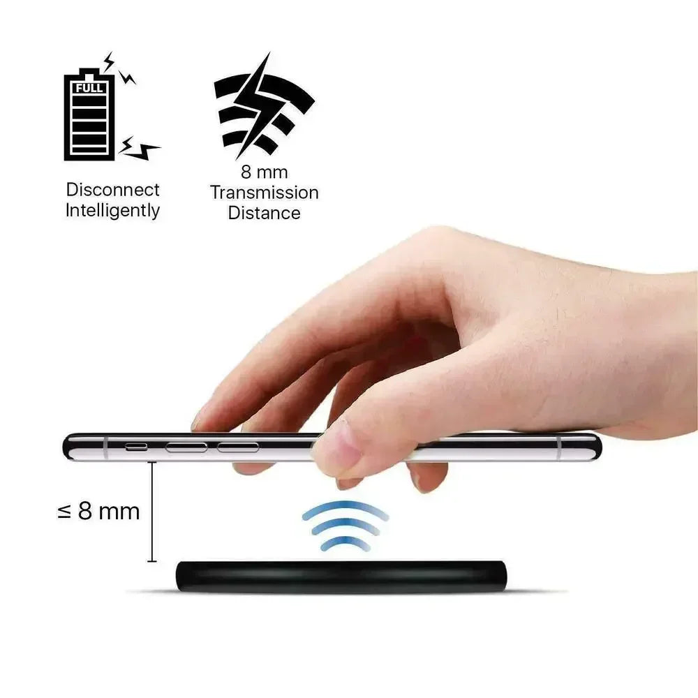 Wireless Charger For iPhone 17-11 Pro XS Max Mini X XR Induction Fast Wireless Charging Pad For Samsung Xiaomi Huawei