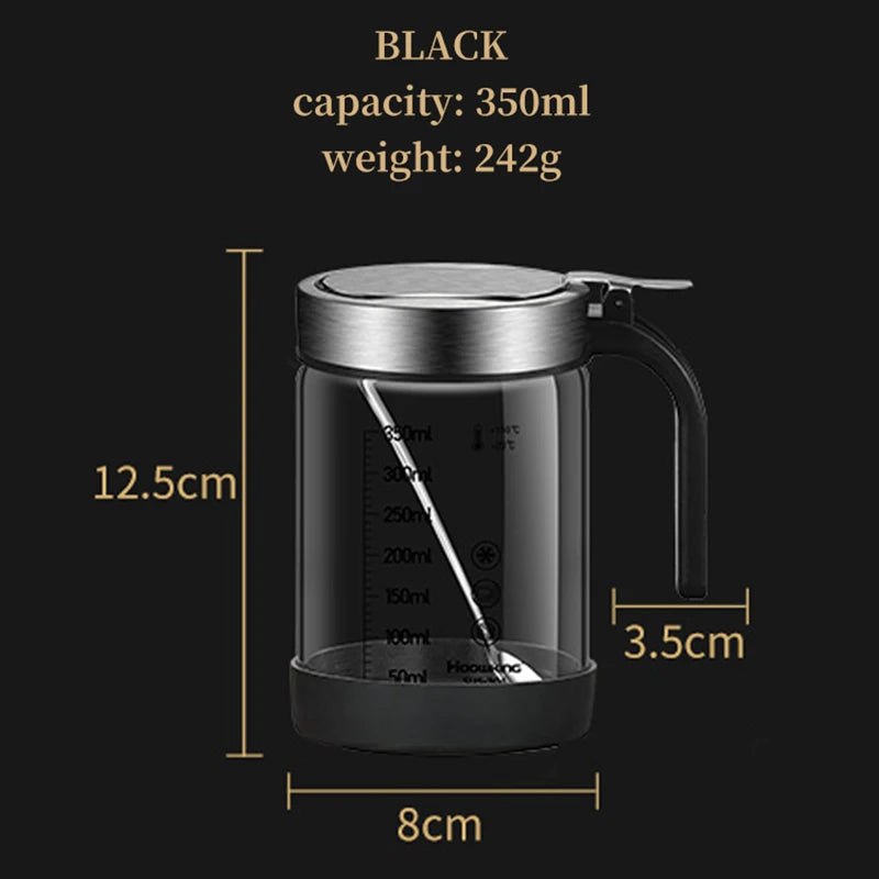 1pc Spices Glass Seasoning Jar with Spoon Sugar Bowl Salt Shaker Seasoning Container Kitchen Supplies Storage Set Spice Boxes