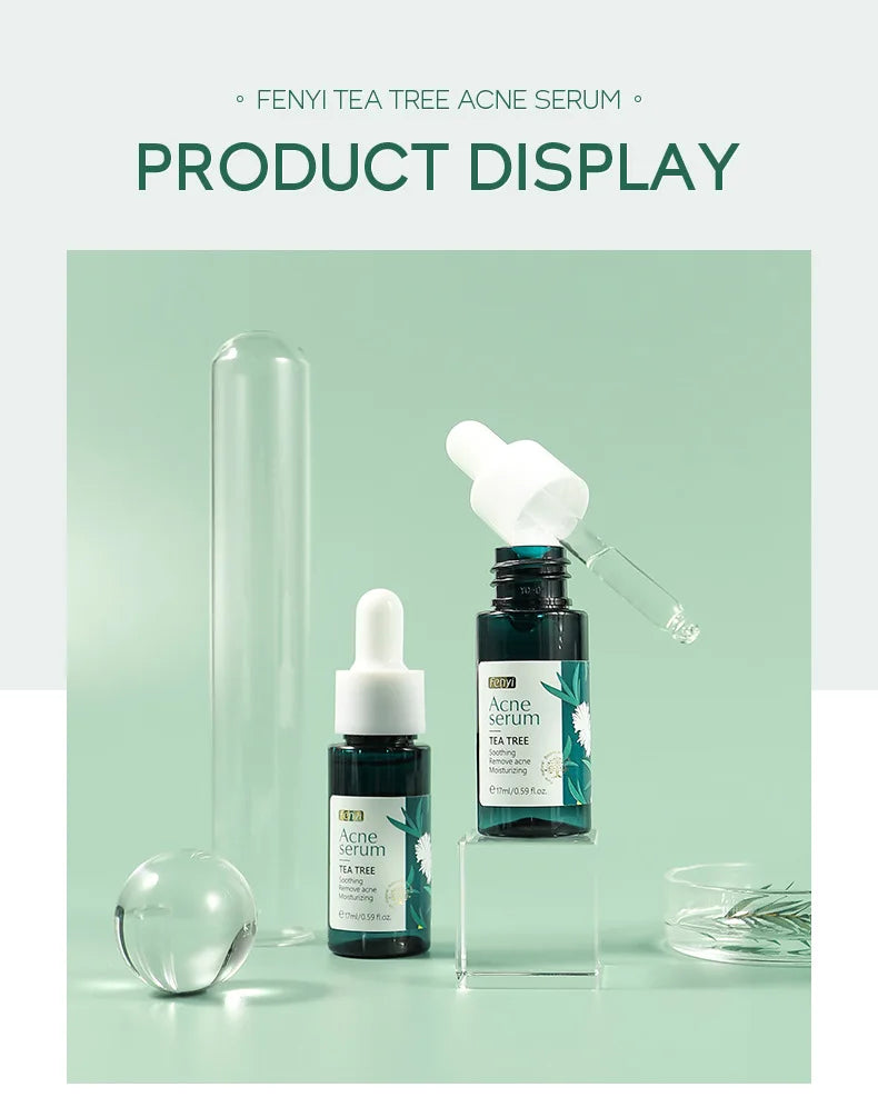 LAIKOU TEA TREE Face Serum Oil-control Anti-Aging Shrink Pores Acne Treatment Whitening Moisturizing Tea Tree Essence Skin Care
