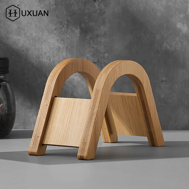 Hand Drip Coffee Filter Paper Holder Wooden Storage Rack Dispenser Coffee Accessories Filter Paper Storage Stand