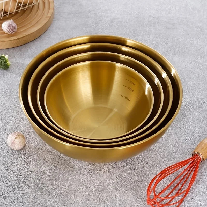 Stainless Steel Mixing Bowls Set Large Salad Bowl Dough