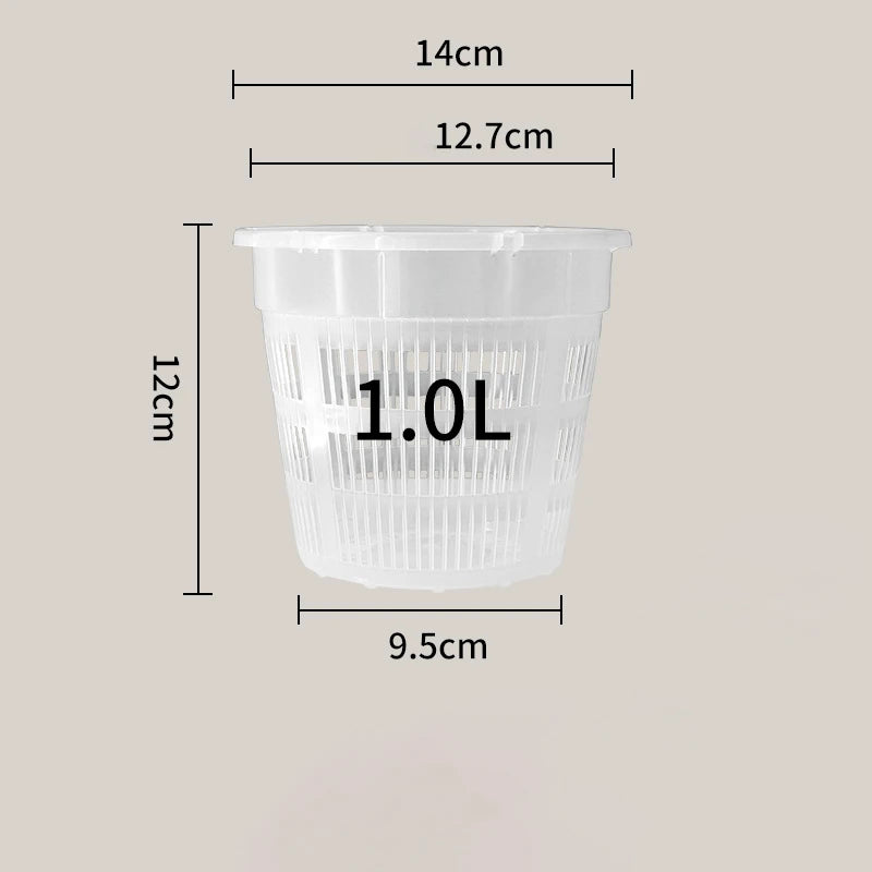 Transparent Root Control Pot Orchid Moss Phalaenopsis Flower Pot Plastic Breathable Hollow Flower Pot for Household