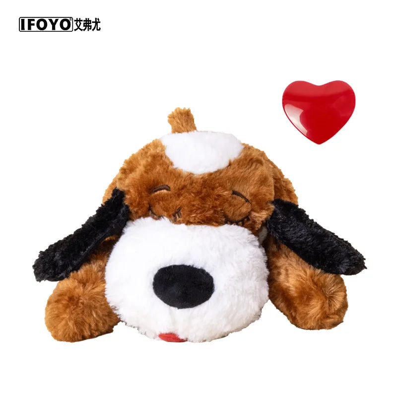 Pet Heartbeat Puppy Behavioral Training Dog Plush Pet Comfortable Snuggle Anxiety Relief Sleep Aid Doll Durable Drop Ship