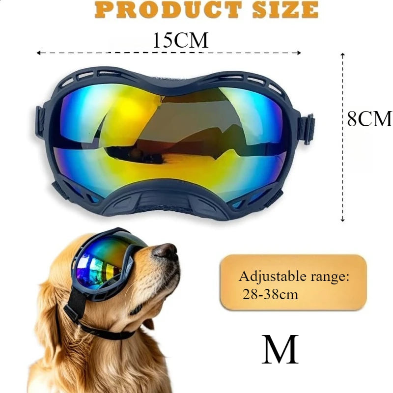 LETVIA New Pet Glasses Big Dog UV-resistant Windproof Sunglasses Outdoor Pet Motorcycle Goggles Stylish Tactical Dogs Sunglasses