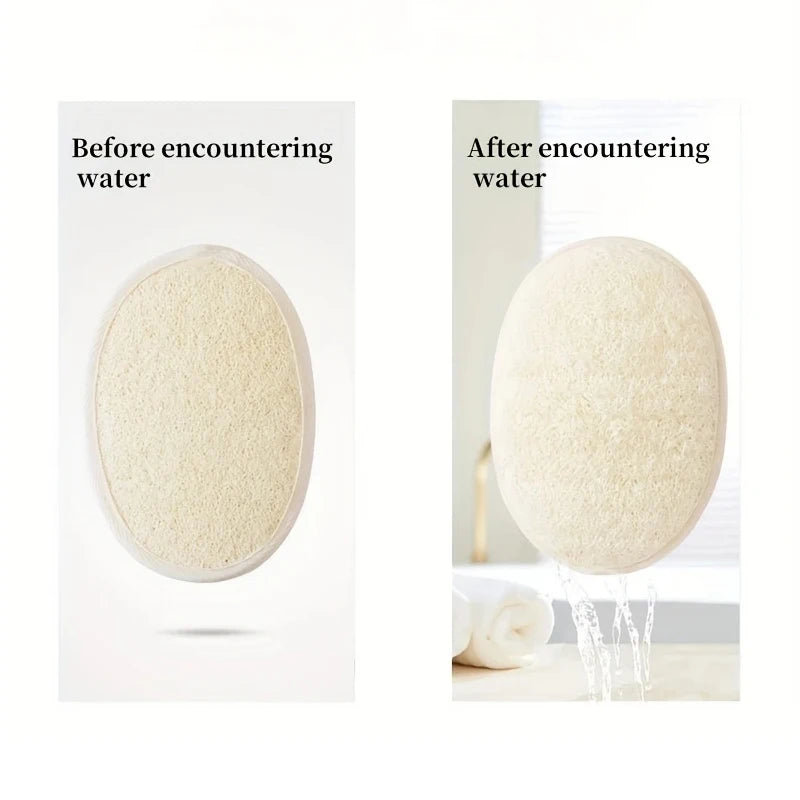 Natural Loofah Body Scrubber Bath Exfoliating Sponge Soft Shower Brush Cleaner Pad Exfoliator Shower Puff Body Skin Care Tool