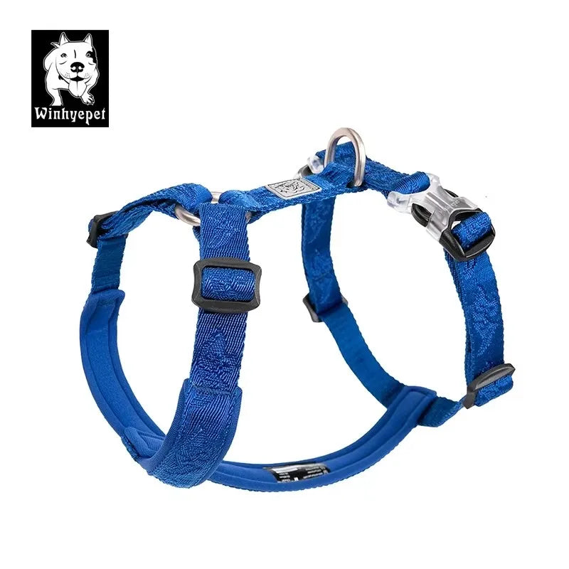 Winhyepet Small Medium Large Nylon Anti-Pull Pet Harness Suitable for outdoor travel and walking wear YH1801