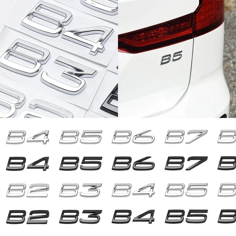 3D ABS Letters Car Rear Trunk Tailgate Side Fender
