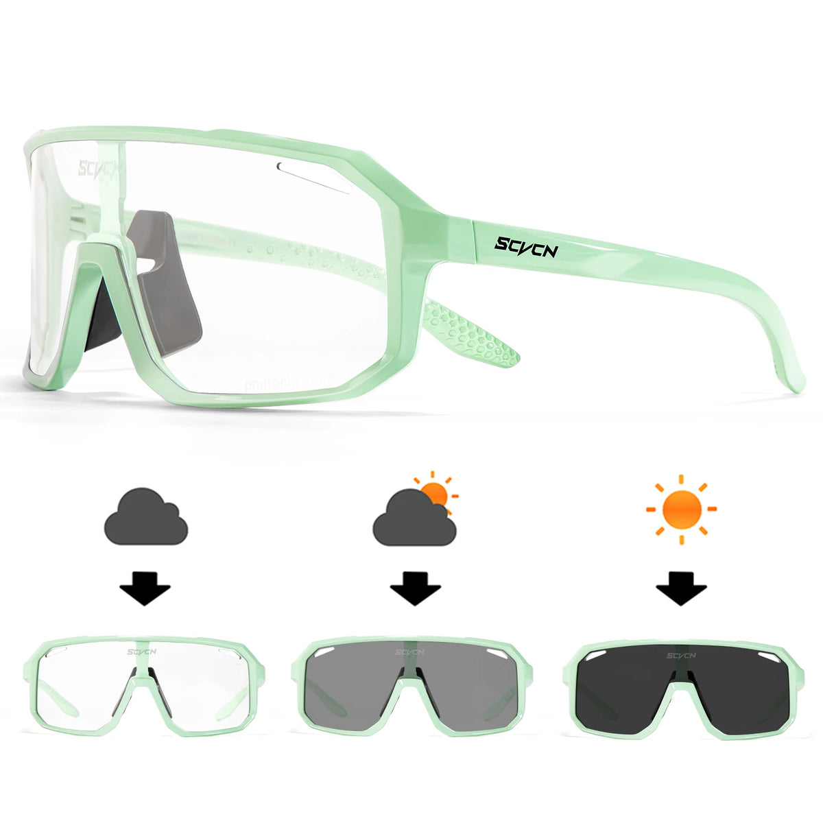 Cycling Glasses Photochromic Sunglasses Men Women Mountain Bike Road