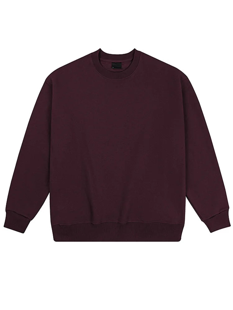 Autumn Oversized Sweatshirts Women Cotton Loose Pullovers Red O Neck Warm Sweatshirt For Women Oversize Winter Clothes Fleece