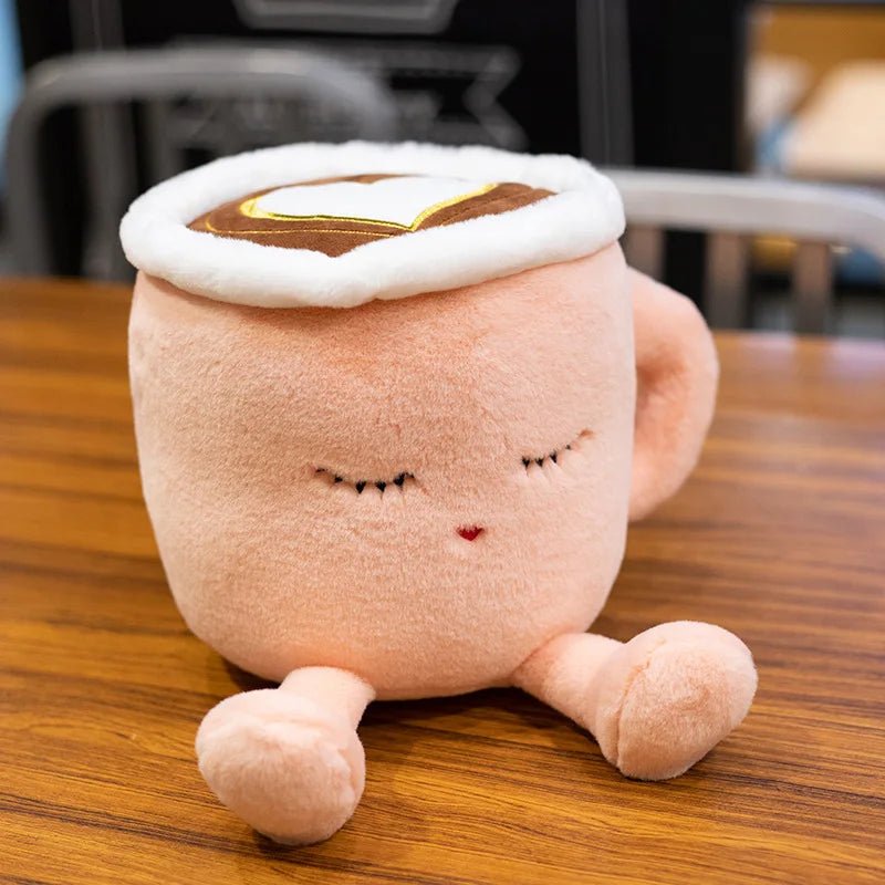 ZU 20/30cm Latte Art Coffee Cup Plush Toy Cute Home Kitchen Decor Matcha Flavor Drink Tea Soft Dolls