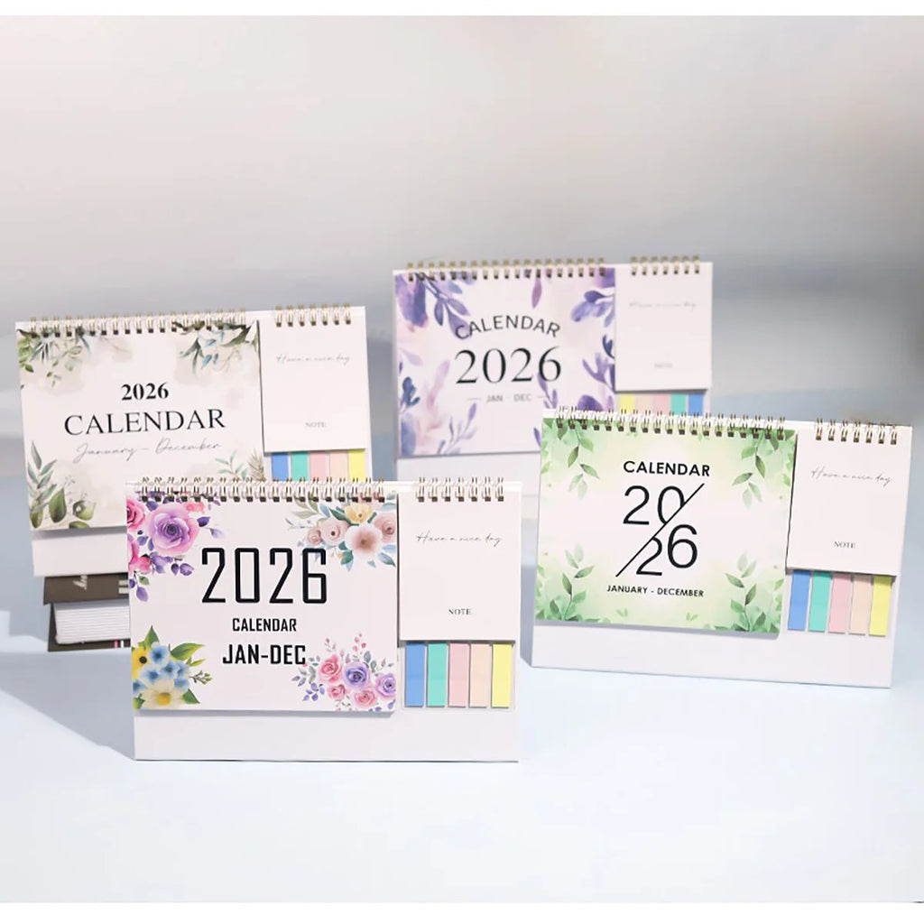 2026 Calendar Planner Multifunctional Health Tracker Daily Schedule Motivational All-Purpose Office Home Student Desk Organizer