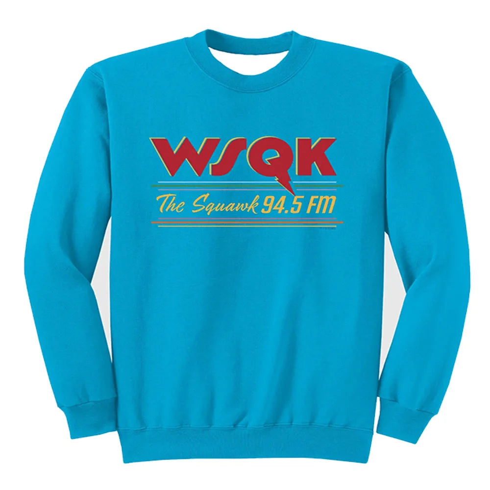 Unisex Streetwear WSQK The Squawk 94.5 FM Sweatshirt Long Sleeve Loose Graphic Pullovers Women Men Clothing Casual Unisex Tops