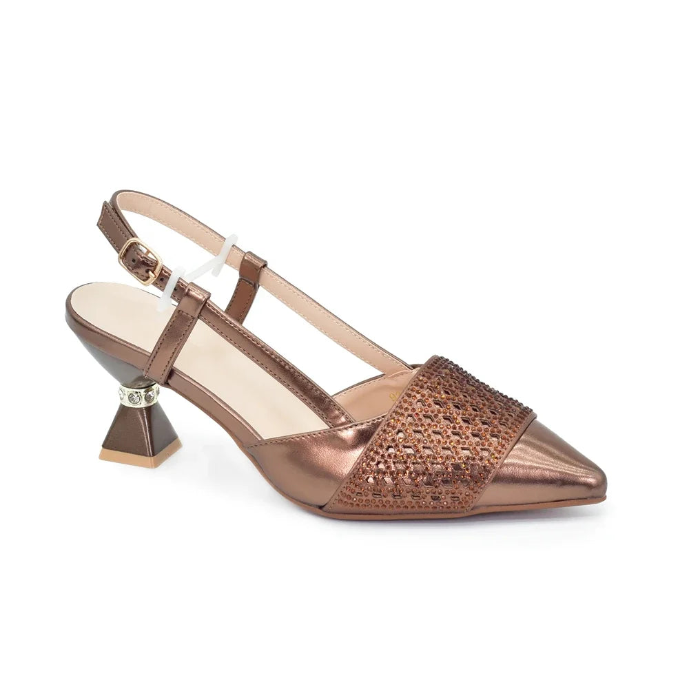 Women Italian Shoes and Matching Bags Sets Decorated with