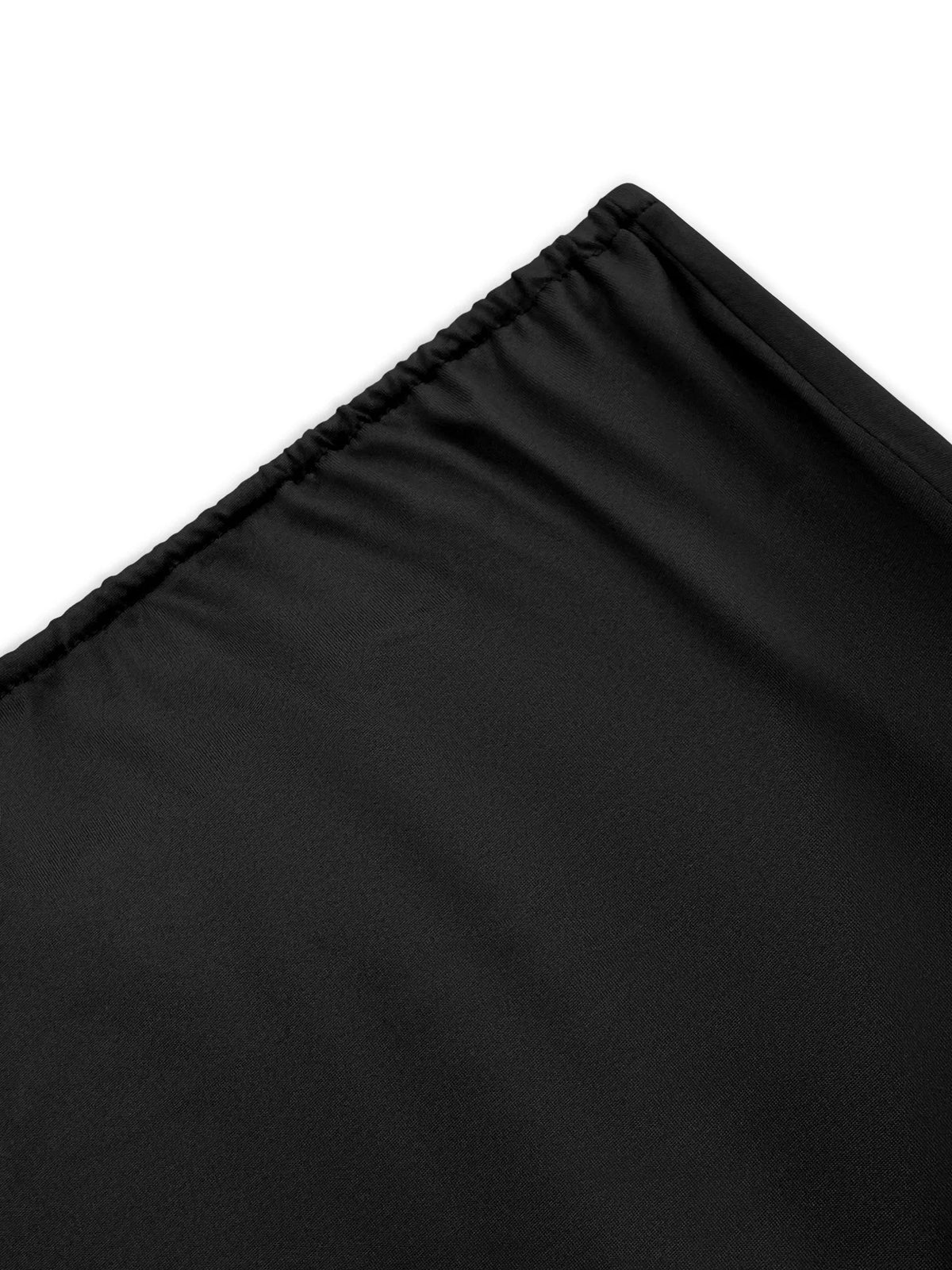 Y2K Trendy Female Tube Top High Stretch Skinny Bandeau Vest Simple