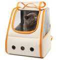 Kono Cat Backpack Foldable Lightweight Stable Pet Backpack for Cats & dogs Side & Upper Openings