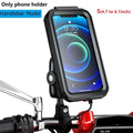 2022 Waterproof Case 12V Motorcycle Phone Holder Wireless Charger 15W Qi/ Type C PD USB Fast Charge Mount Box Double Socket Arms