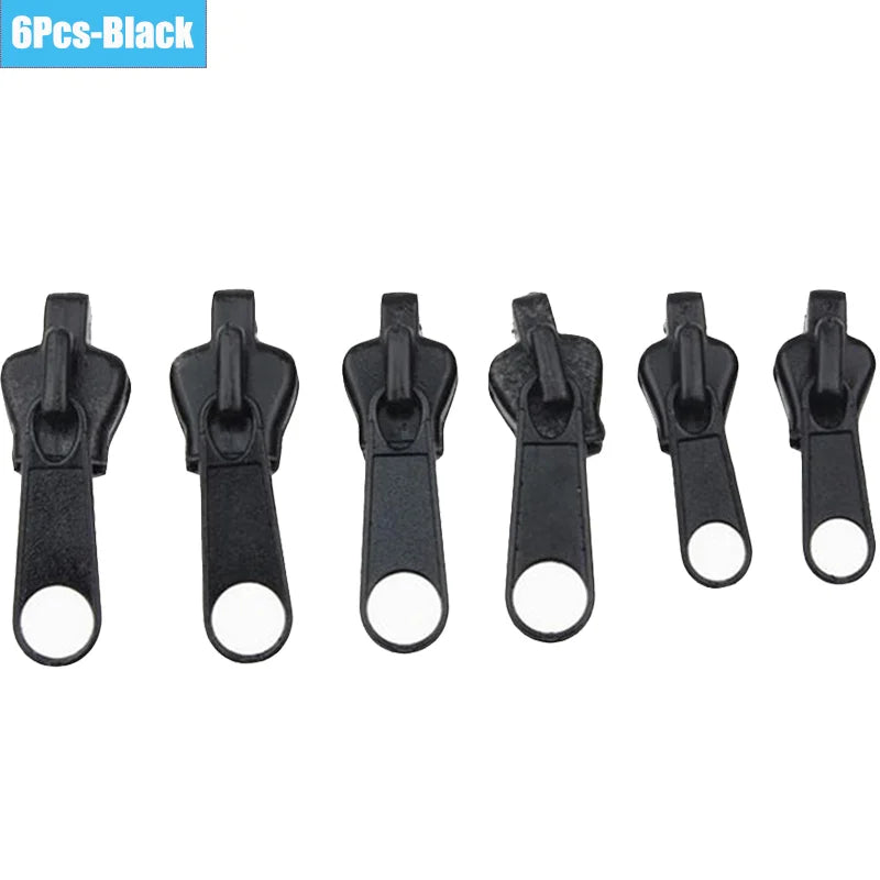 6/36pcs Fix Zip Puller Universal Instant Zippers Fix Zipper Repair Kit Replacement Zipper Pull Slider For DIY Sew Accessories