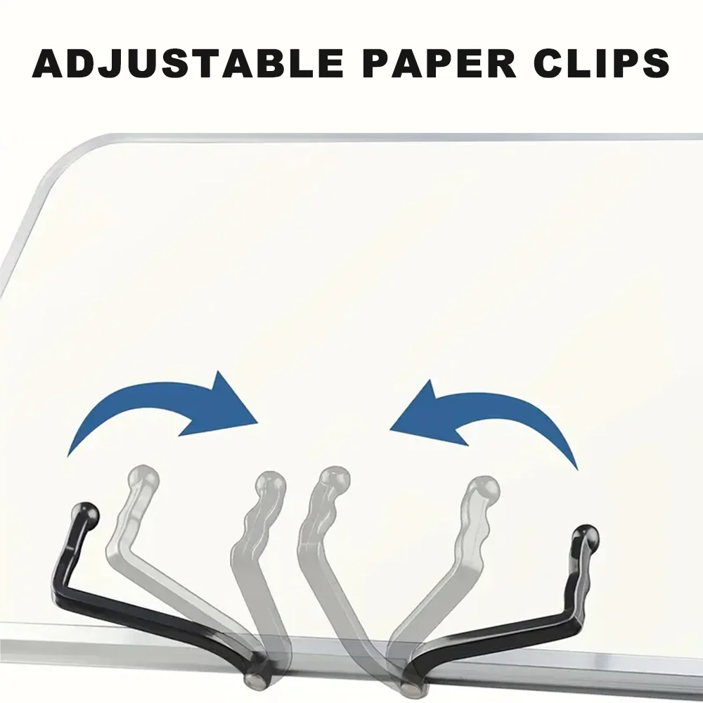 Foldable Reading Book Bracket Holder Bookcase Stand for Books PC 360 Degree Rotation Hight Adjustable Support Desk Organizer