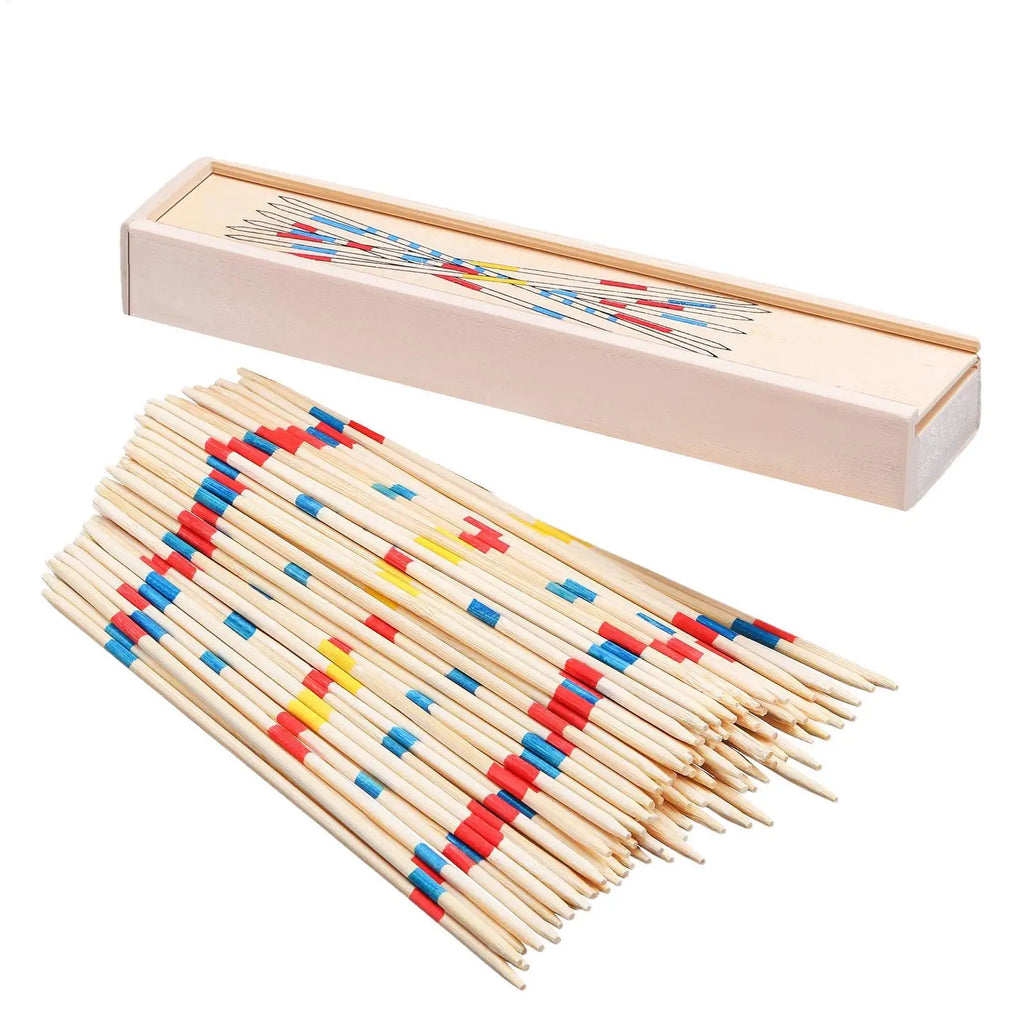 Nostalgic Wooden Pickup Sticks Timeless Game for All Generations, Creates Bonding Moments and Brings Back Childhood Memories