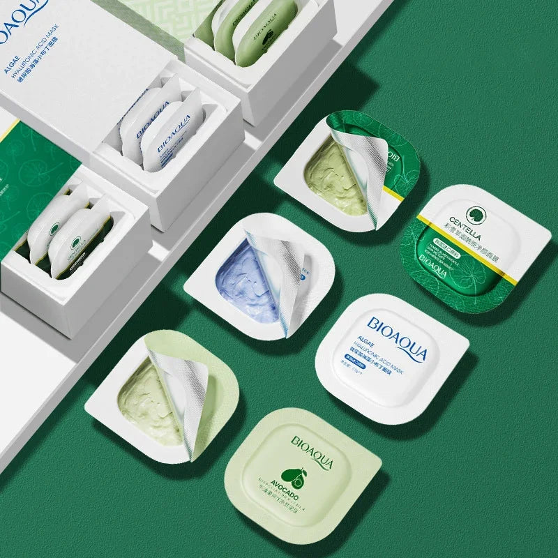 Bioaqua Mud Facial Mask Cleansing Centella Moisturizing Mask Oil-Control Acne Relief Smear Face Mask Boxed Face Skin Care