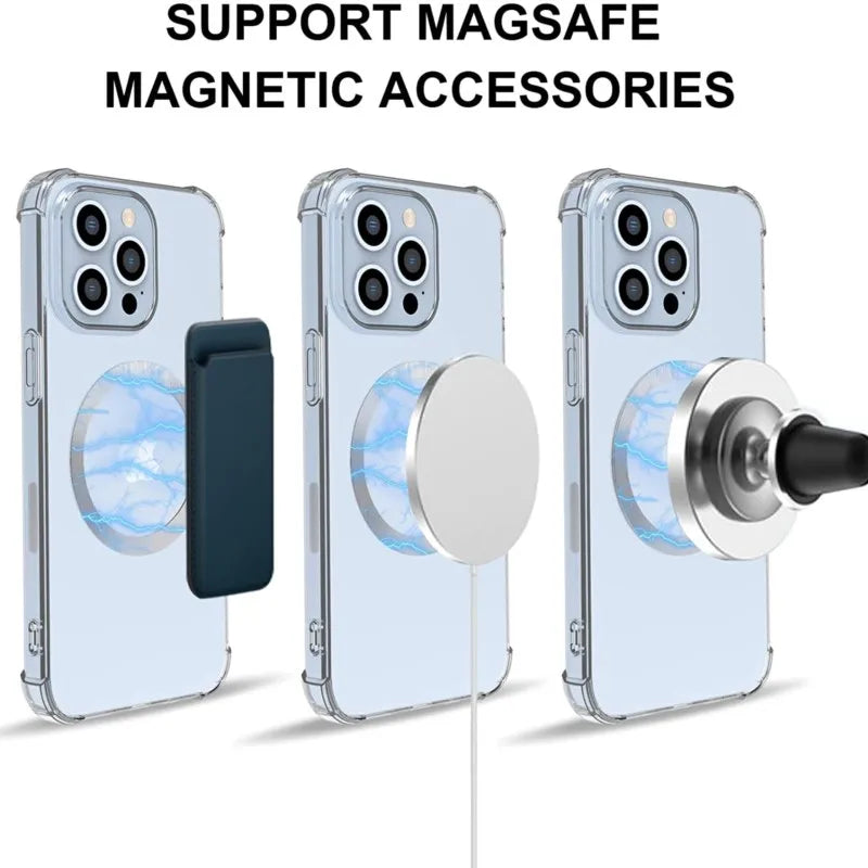 10pcs Universal Metal Sticker For Magnetic Metal Plate Ring Support Wireless Charger Metal Plate Iron Sheet For Car Phone Holder