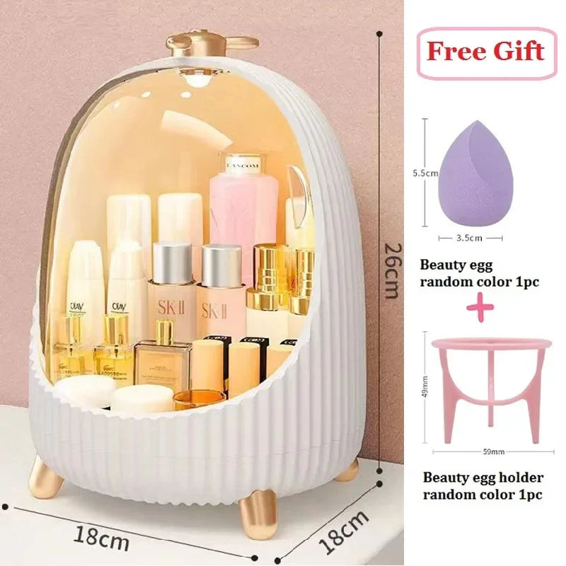 Cosmetic Storage Box Home Large Capacity Desktop Dustproof Dressing Table Lipstick Skin Care Luxury Storage Box Makeup Organizer