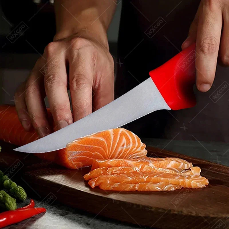 Kitchen Boning Knife Stainless Steel Skinning Carving Knife Meat Butcher Cleaver Utility Slicing Fish Vegetable Fruit Knives