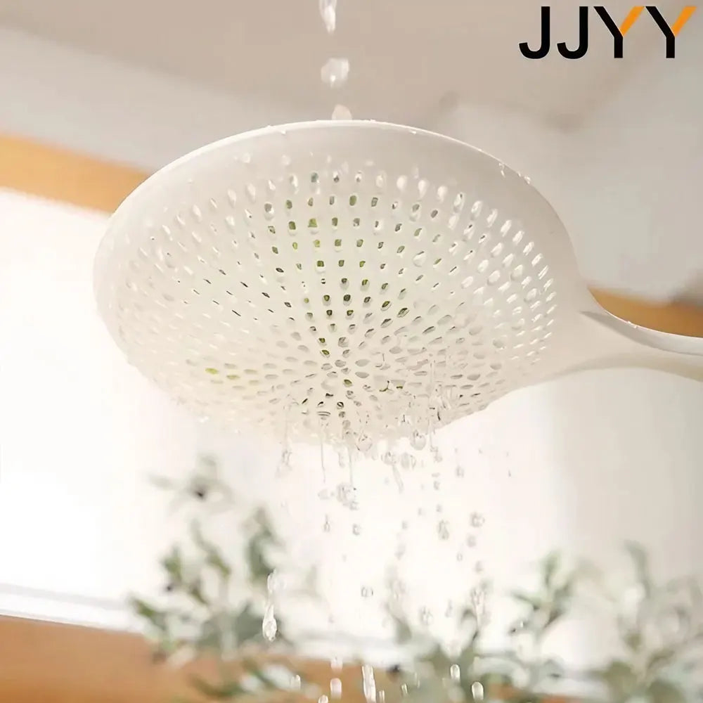 Large, Thickened, Long-handled Strainer Spoon for Draining Noodles and Dumplings in A Household Kitchen Kitchen Tools