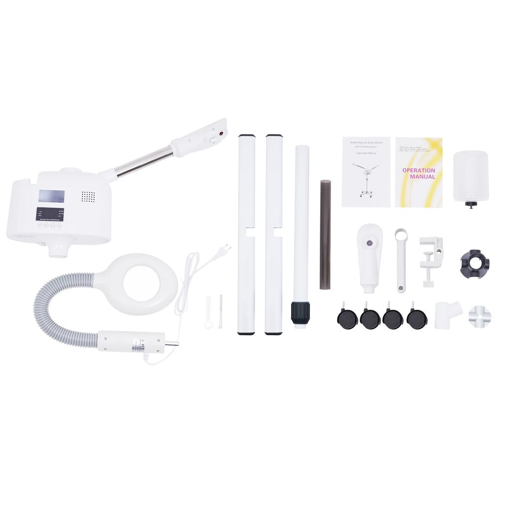 3-In-1 Facial Steamer Beautician Steamer Deep Cleaning W/Hot and