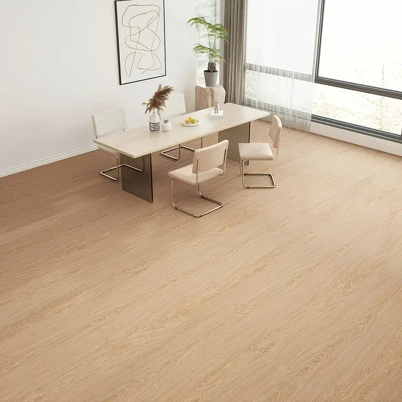 Wood Grain Peel and Stick Floor Tiles Waterproof Non-Slip Self Adhesive Vinyl Floor Sticker for Living Room Bedroom Home Decor