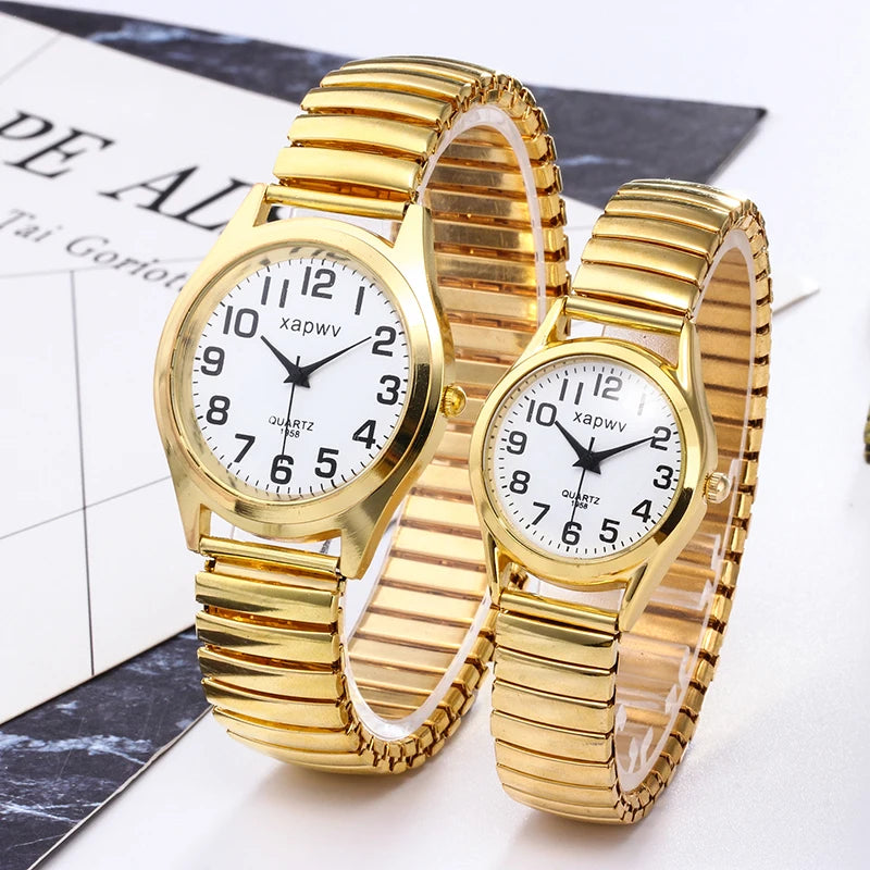 Large Dial Watch Men's Simple Women's Quartz Watch Fashion