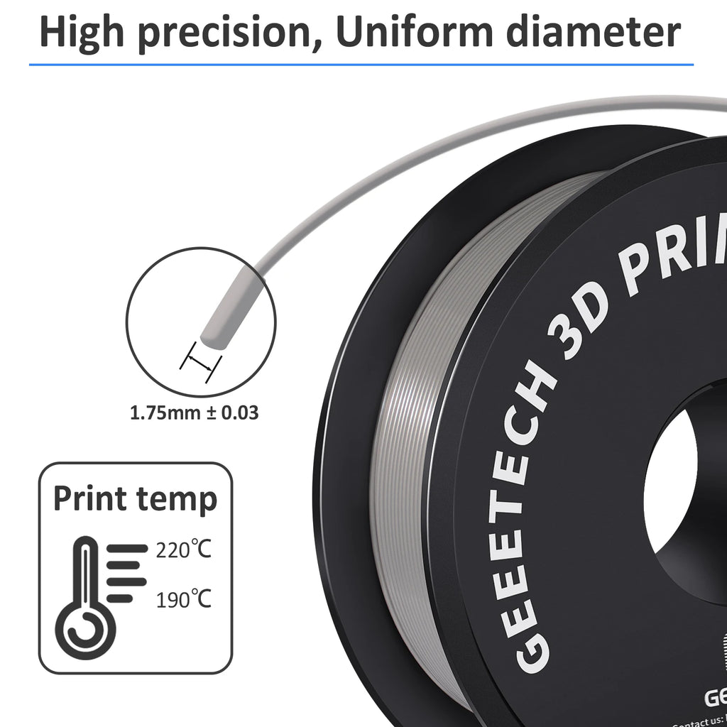 GEEETECH 10Kg In One Box Matte/PETG/Silk PLA/TPU/ABS 3D PLA