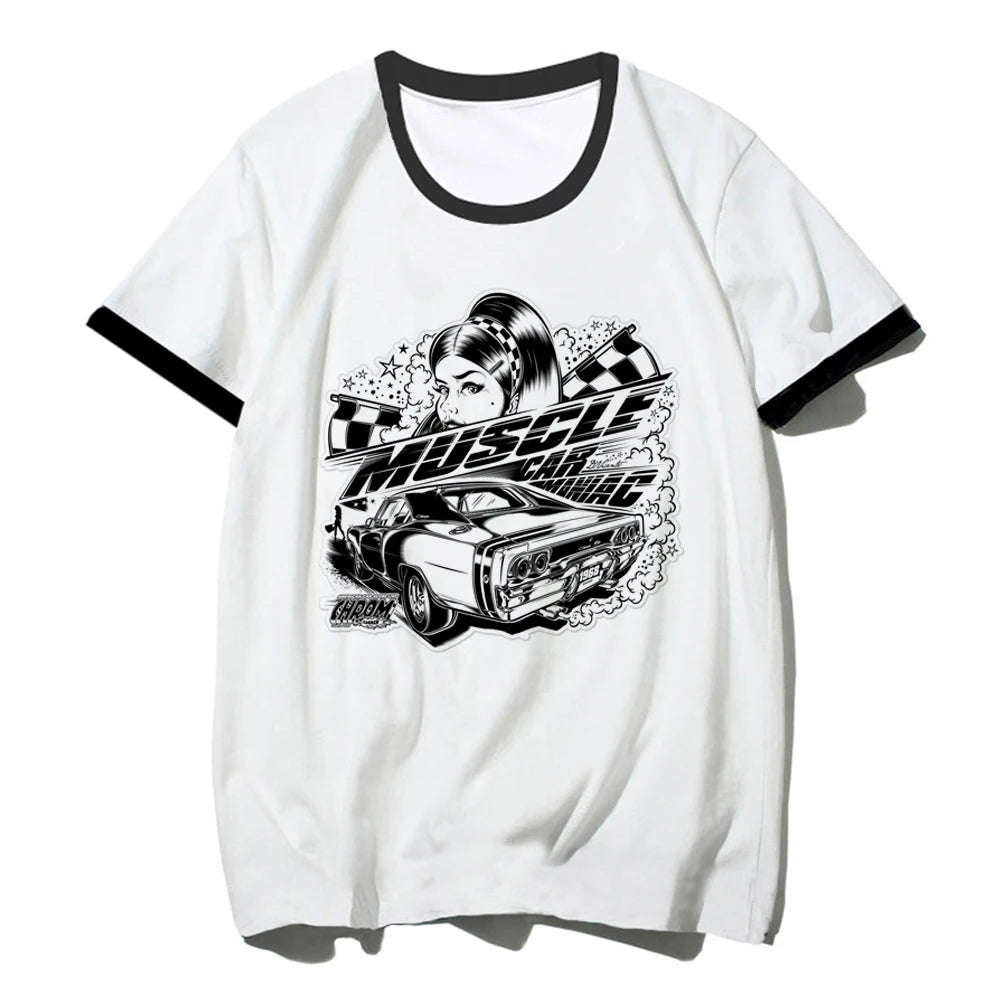 Y2k Tops top women funny Y2K Japanese Tee girl y2k clothing