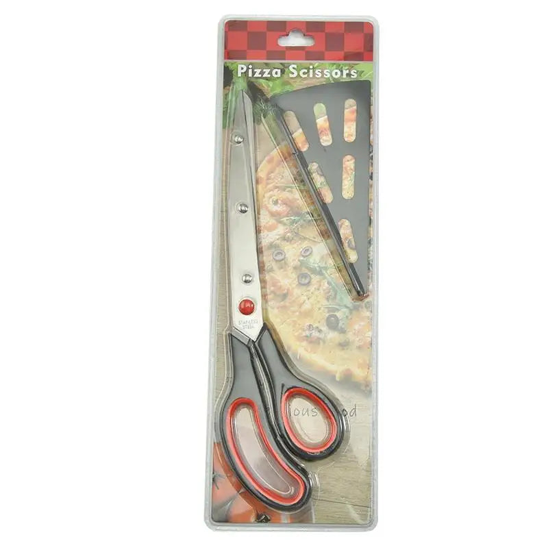 Detachable Pizza Scissors Knife With Protective Server Stainless Steel Pizza Cutter Slicer Scallion Cutter Kitchen Accessories
