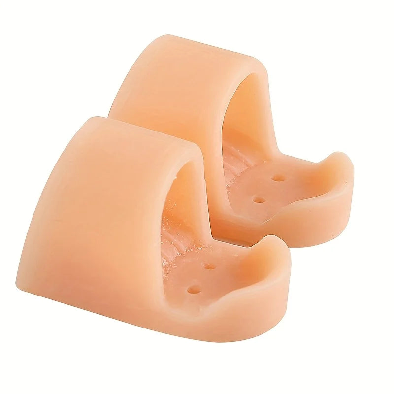 2pcs Set of Hammer Shaped Toes, Used for Curling, Bending, And Claw Shaped Toe Lifting, Toe Tips, And Toe Pads