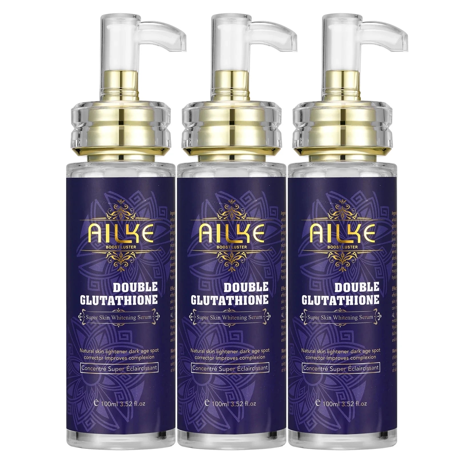 AILKE Whitening Skin Care, With Double Glutathione, Lightening, Moisturizing, Remove Dark Spots, Melanin, Skin Glowing Face Care