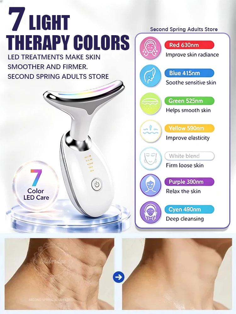 Neck Beauty Device for Women, High-Efficiency Wrinkle Care Massager, Face Neck Firming Lifting Skin Tightening Machine