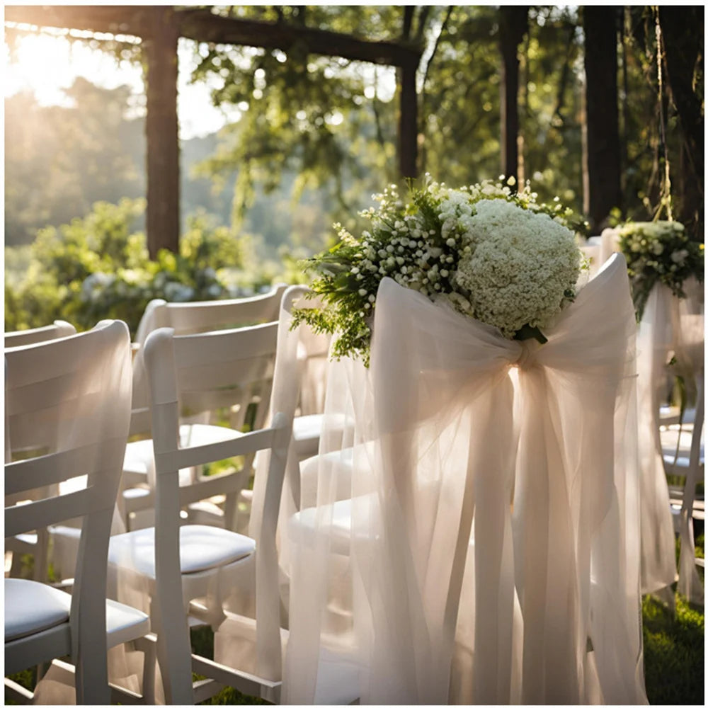 1/2/3/5/10M Wedding Tulle Backdrop Curtains
