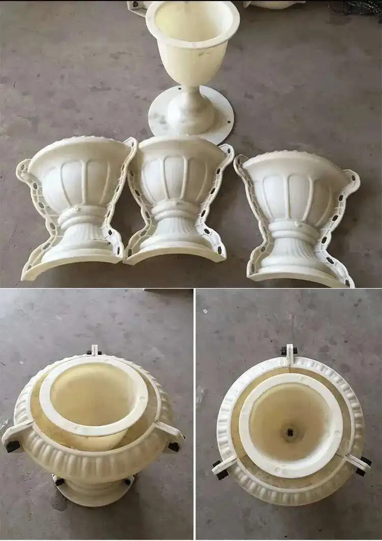 Plastic Thickened ABS Flowerpot Mold Cement Mold for Garden Balcony Fence Square Column Pier Roman Column Concrete Bonsai Mold