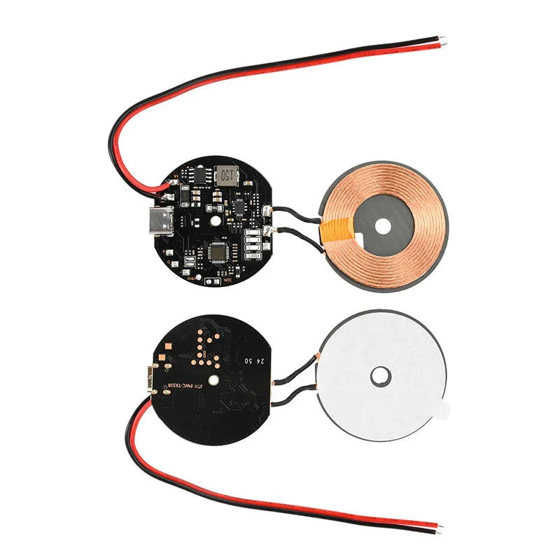 20W High Power Wireless Charger Transmitter Module 12V/24V Type-C Fast Charging Circuit Coil Charger Board for Mobile Phone