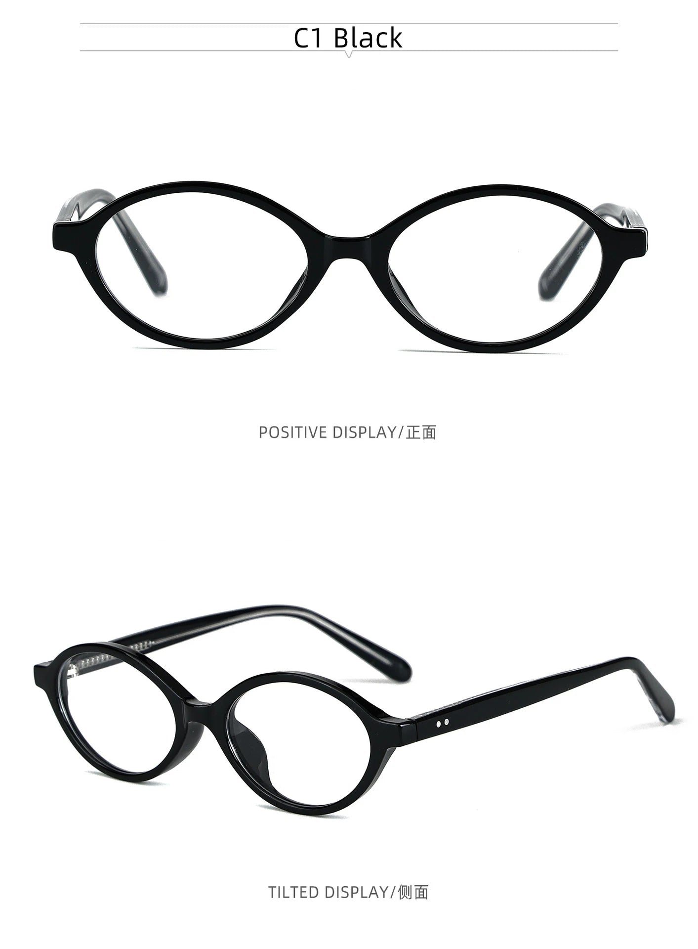 VICKY Fashion Delicate Oval Small Myopia Frames Women Reading Glasses Anti-Blue Light Customizable Prescription Glasses K9142