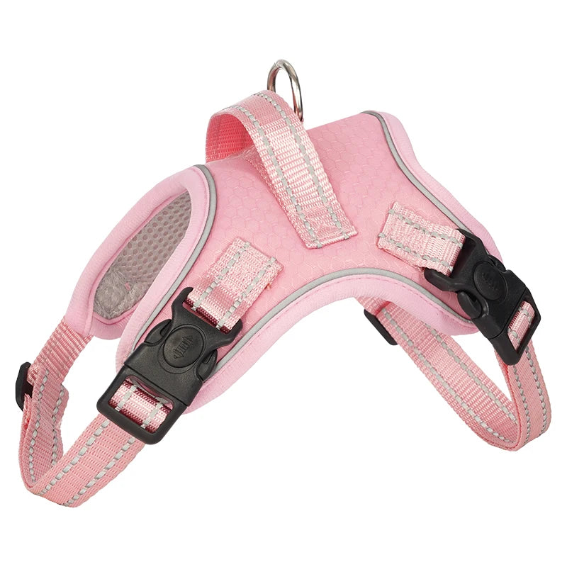 Dog Harness Pet Saddle Quick Wear Structure Protection Ultra Light Chest Strap Safety Anti Break Explosion Proof Dog Vest