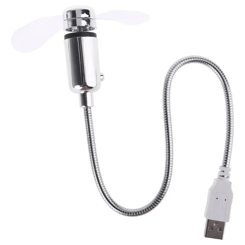 Mini Mobile USB Powered Cooling Fan Flexible Goose Neck Air Blower