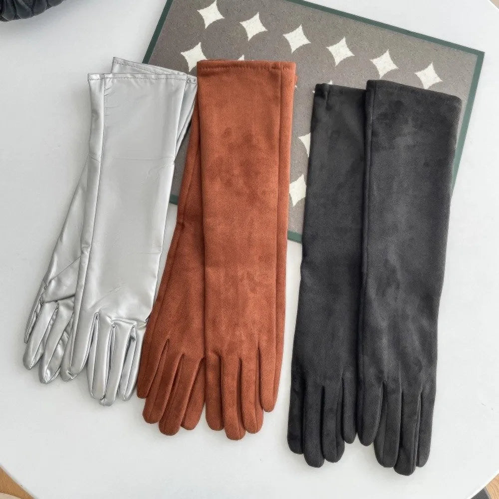 Cozy Windproof Long Gloves Touch Screen Capability Warm Insulated Gloves Thermal Insulation 5- Gloves Winter Season