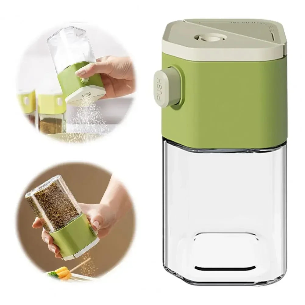 2026 New Kitchen Quantitative Salt Bottle Spice Can Pepper Chili Powder Jar Glass Seasoning Tank Sealed Moisture-proof Gadgets