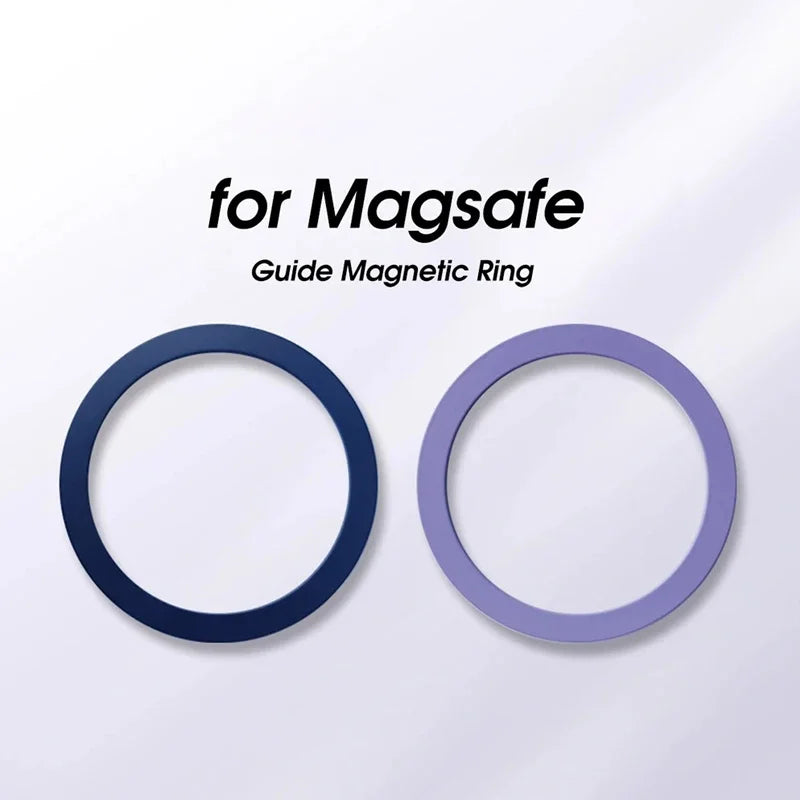 Colourful Silicone MagSafe Metal Ring Universal Sticker Support Wireless Charger Magnetic Patch Sheet for IPhone 12-17 Series
