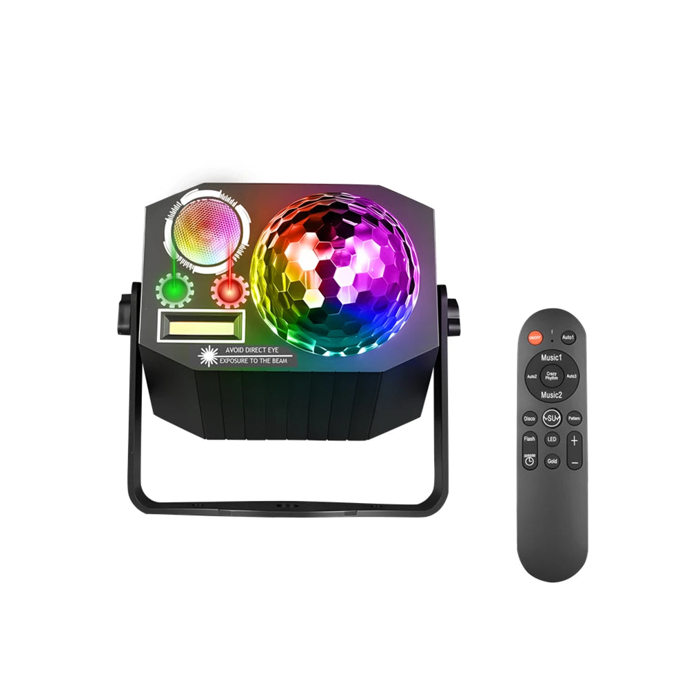 Sound-Activated DJ Disco Ball Stage Light