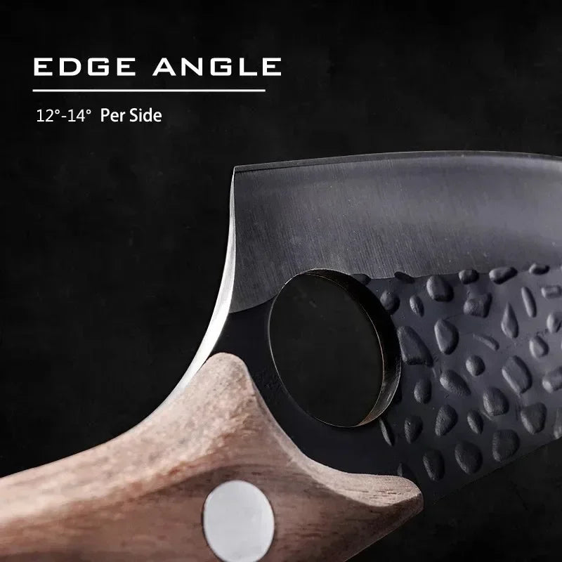 Kitchen Knife Handmade Forged Butcher Knife Boning Knives Meat Cleaver Vegetables Cutter Professional Household Chef Cook Knife