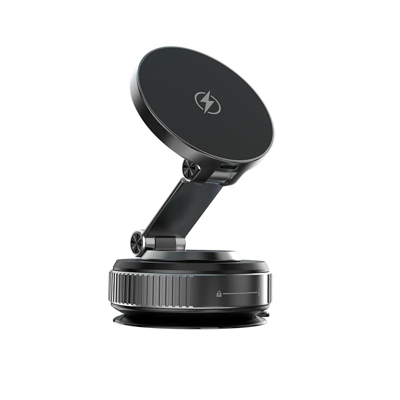 Magnetic Wireless Charger Holder Vacuum Phone Stand for Magsafe iPhone 16-12 Pro Max 360° Adjustable Suction Cup Car Dashboard