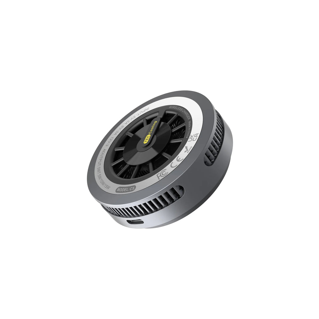 2025 Qi2.2 25w semiconductor-cooled mobile phone radiator, portable magnetic wireless charger with RGB lights.